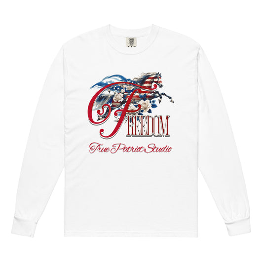 Freedom's Leap Unisex Long Sleeve (White) Tee